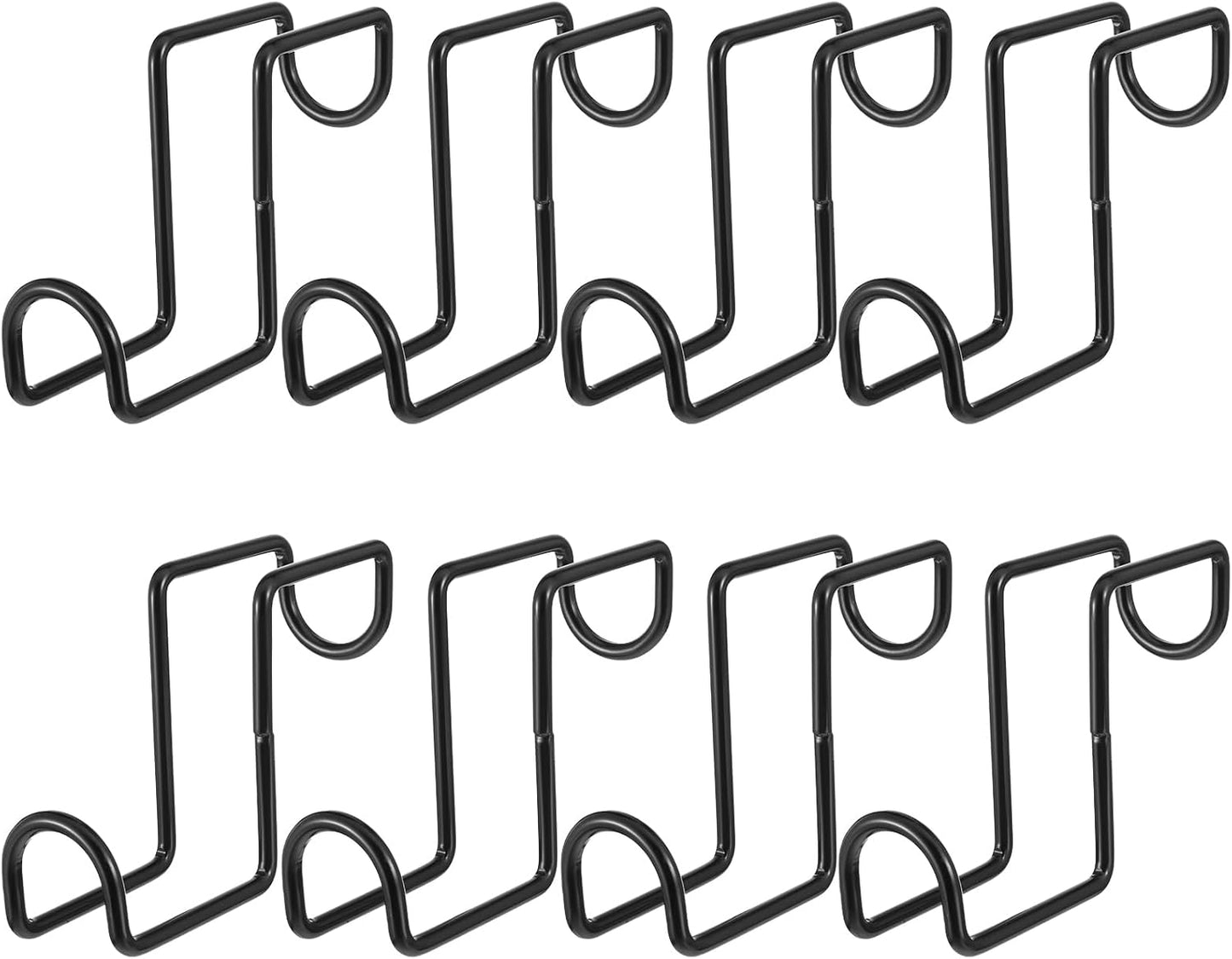 8 Pcs 4 Inch Heavy Duty Metal Tack Hook Over Rail Bridle Hooks & Horse Water Bucket Hooks Hangers for Stable, Fence, Garage, Cloakroom