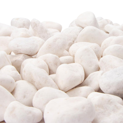 18 Pounds Decorative Pebbles, White Stones, White River Rock, Natural Aquarium Gravel, Garden Decor Rocks