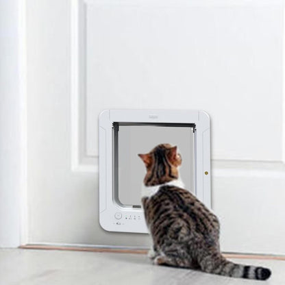 Yoidesu Smart Electronic Pet Door, Automatic Pet Door, Battery Powered Electronic Sensor Pet Door, Easy Installation & Space - Saving Design, Pet Operated, Quiet Operation