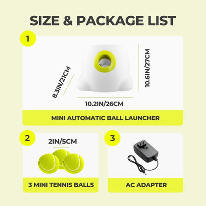 ALL FOR PAWS Automatic Ball Launcher for Dogs Interactive Puppy Pet Ball Indoor Thrower Fetch Machine, 3 Balls Included (2 inch) for Small to Medium Dogs