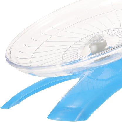 Silent Hamster Wheel Large Exercise Running with Blue Disc for Gerbils and Guinea Pigs Small Animal Supplies