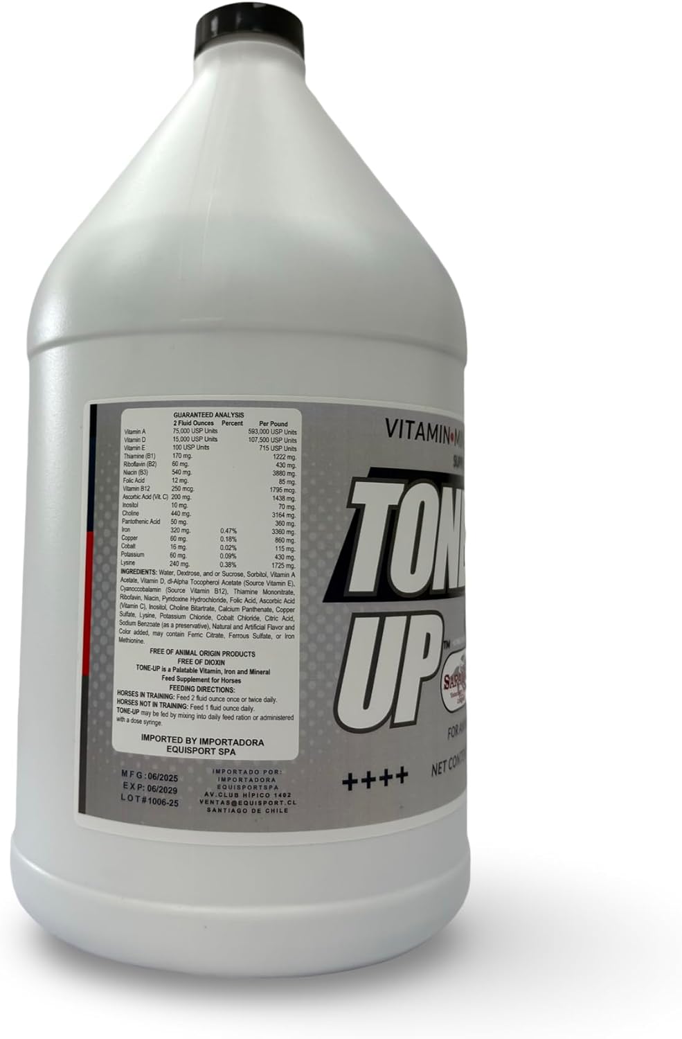 Tone-Up Advanced Equine Vitamin, Mineral & Iron Formula – Supports Strength, Endurance, Muscle Conditioning, Appetite & Quick Recovery – Liquid Horse Supplement, 1 Gallon