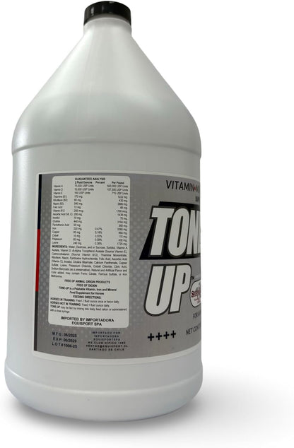 Tone-Up Advanced Equine Vitamin, Mineral & Iron Formula – Supports Strength, Endurance, Muscle Conditioning, Appetite & Quick Recovery – Liquid Horse Supplement, 1 Gallon