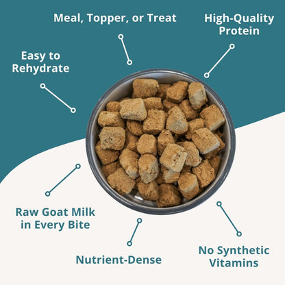 Steve's Real Food Freeze-Dried Raw Nuggets - White Fish Recipe - Raw Pet Food for Dogs and Cats - 20 oz