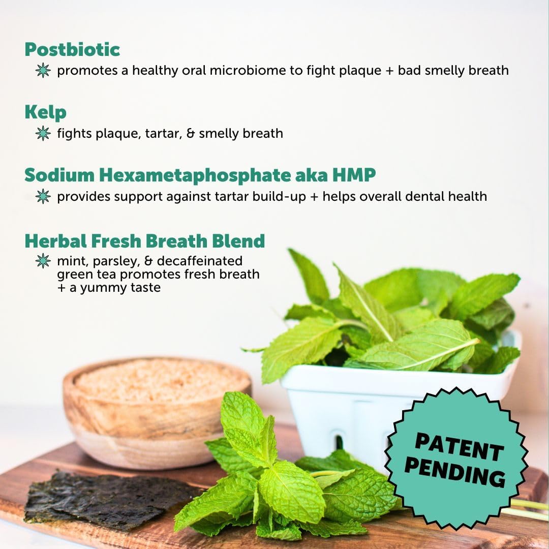 Dog Multivitamin Max Strength + Dental Powder for Teeth Cleaning & Plaque Removal, 15 in 1 Health Supplement for Skin, Coat, and Immune Support