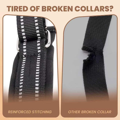 Hidden Prong Collar, Heavy Duty Martingale Design with Quick Release Metal Buckle, Nylon Slip Anti Pull Pinch Collar for Dog Behavior Training, Adjustable for Medium to Large Dogs.