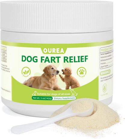 Dog Fart Remedy, Relief Smelly Farts with 4B CFU Pediococcus Acidilactici Probiotics, Digestive Enzymes, Dog Gas Relief to Help Gas & Bloating, Dogs Farts Relief, Dogs Gut Health Digestive Support