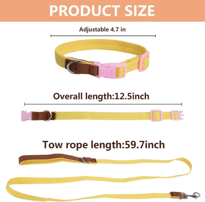 Mini Monkey Leash, Adjustable Monkey Strap with Belly Bands and Matching Leash for Marmoset Monkey, Maximum Dimension 5.7 Inches for Monkey, Comfortable and Durable