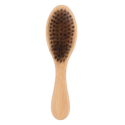 Soft Bristle Dog Cat Brush for Shedding, Boar Bristle Pet Grooming Brush with Wood Handle Gentle Massage Tool for Short Long Haired Dogs Cats Kittens Grooming Supplies