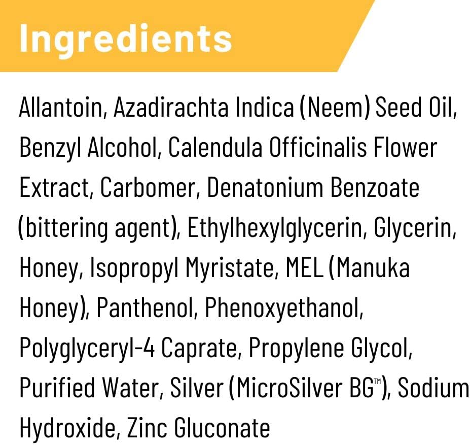 Absorbine Silver Honey Rapid Wound Repair Spray Gel 8oz Bottle, Manuka Honey & MicroSilver BG, Horse & Large Animal Wound Care