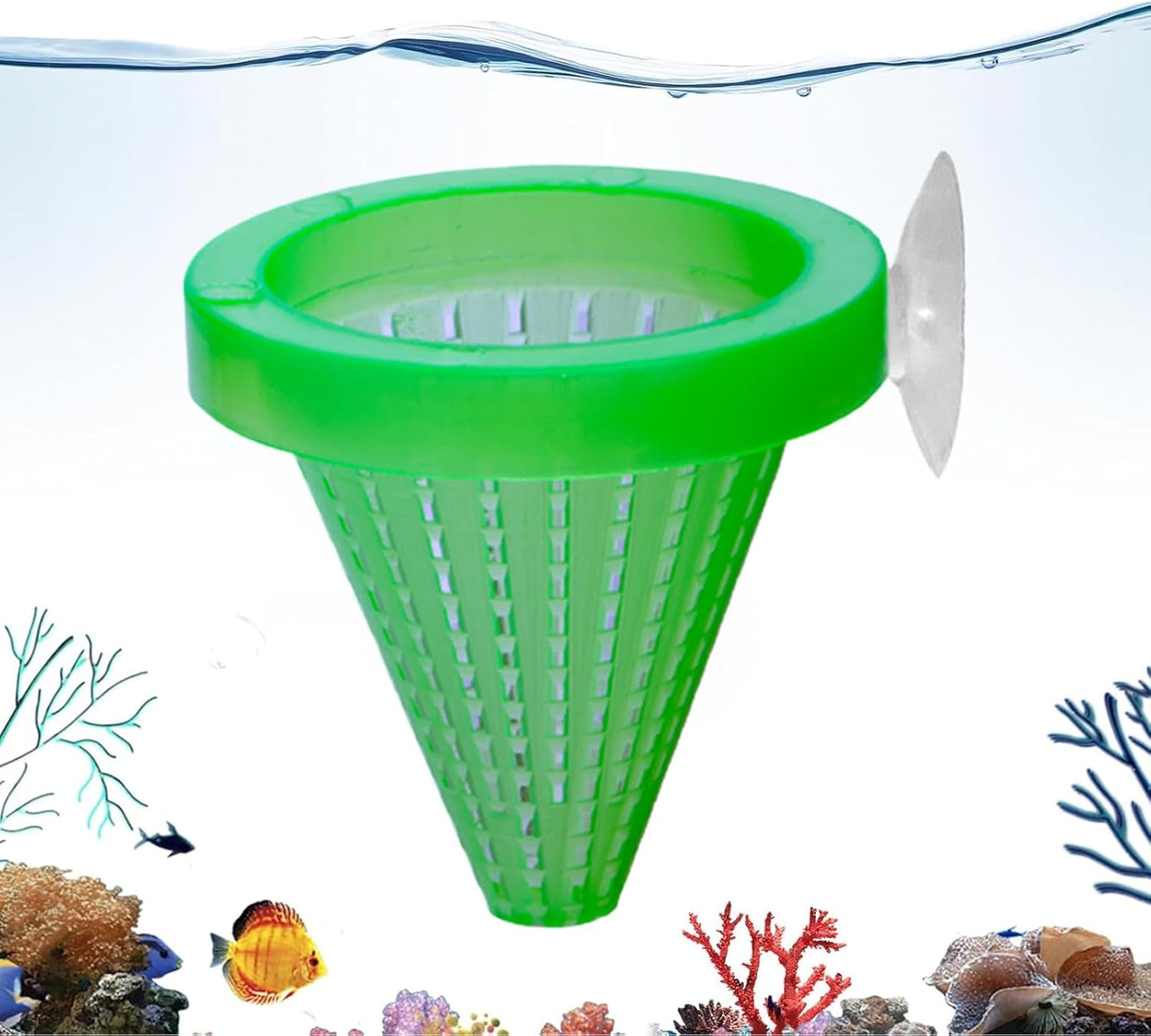 Fish Tank Feeding Cup - Suction Cup Worm Bowl Feeder, Compact Aquarium Feeding Dish, Safe, Convenient Fish Food Bowl, Ideal for Living Room Tabletop Entryway Bedroom Home