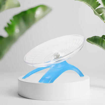 Silent Hamster Wheel Large Exercise Running with Blue Disc for Gerbils and Guinea Pigs Small Animal Supplies