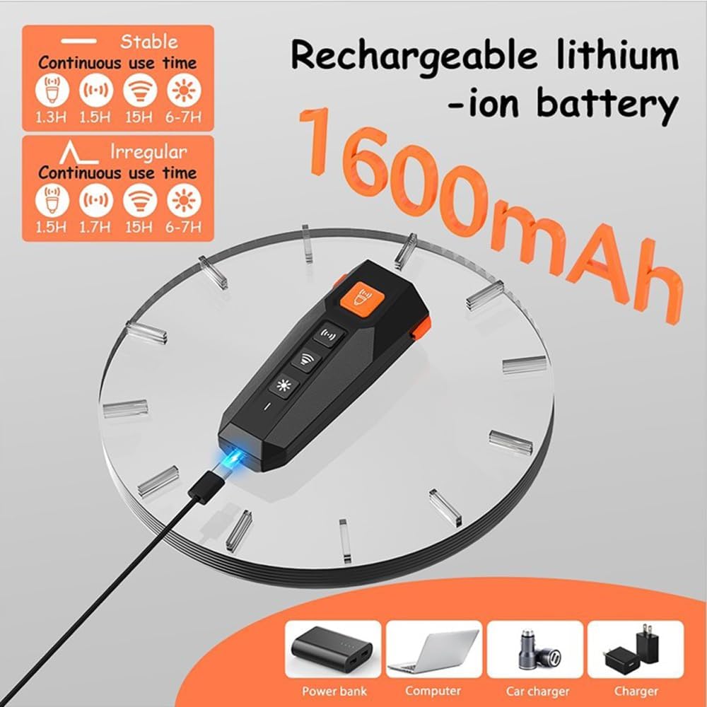 Anti Barking Device, 3X Emitter Power with 3X Stronger Coverage Most Effective Dog Bark Deterrent, Most Effective Training, User-Friendly, Dog Whistle to Stop Barking, Barking Silencer, Rechargeable