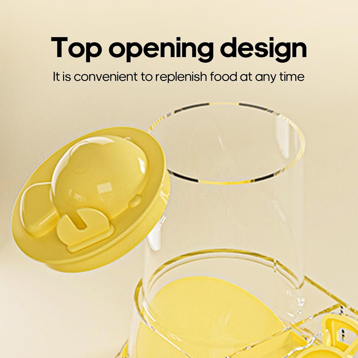 Automatic Hamster Feeder Food Dish Bowl Dispenser for Syrian Dwarf Hamsters, Gerbils, Mouse, Guinea Pig, Hedgehog (Green)