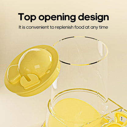 Automatic Hamster Feeder Food Dish Bowl Dispenser for Syrian Dwarf Hamsters, Gerbils, Mouse, Guinea Pig, Hedgehog (Green)