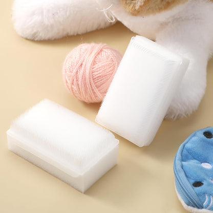 Soft Fur Cat Brush 1000+ Barbed Serrations Gentle Cat Tongue Brush Perfect for Sensitive Cats for Daily Grooming and Enhancing Intimacy 2 Pcs