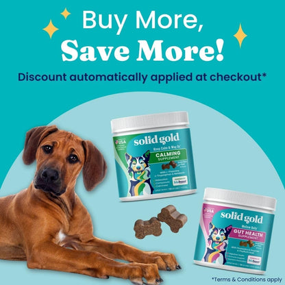 Solid Gold Dog Probiotics for Digestive Health - Probiotics for Dogs with Fiber & Digestive Enzymes for Bowel Support & Gut Health - Bacon Flavor Soft Chews to Support Digestion for All Ages - 120ct