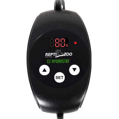 REPTI ZOO Reptile Digital Hygrometer Controller LED Humidistat Reptile Humidity Control for Reptile Terrariums Tank Reptile Humidifier Fogger Mushroom Greenhouse