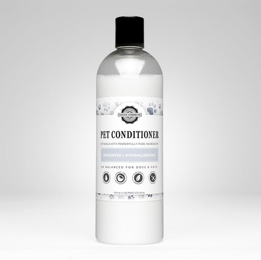 Rustic Strength PH Balanced Hypoallergenic Pet Conditioner for Dogs and Cats, 16 oz
