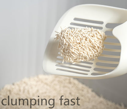 Tofu Cat Litter 22.4LB(5.6LB*4 Bags) Fast Clumping, Dust-Free,100% Natural Raw MaterNials, Clumping,Flushable,Ultra Absorbent and Fast Drying,Solubility in Water,Really,Less Scattering