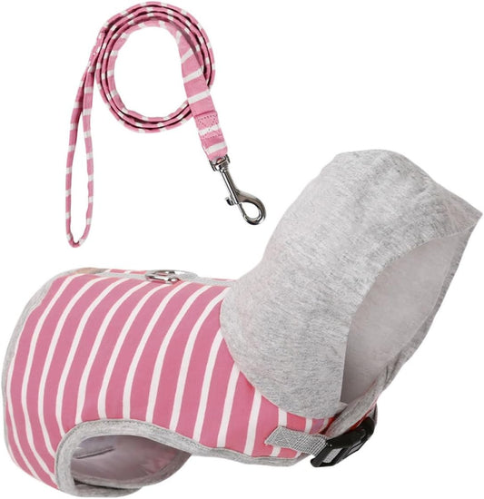 Cat Harness and Leash Set No-Pull Breathable Pink Vest Harness S Size Chest Strap for Walking Small Cats Pet Supplies