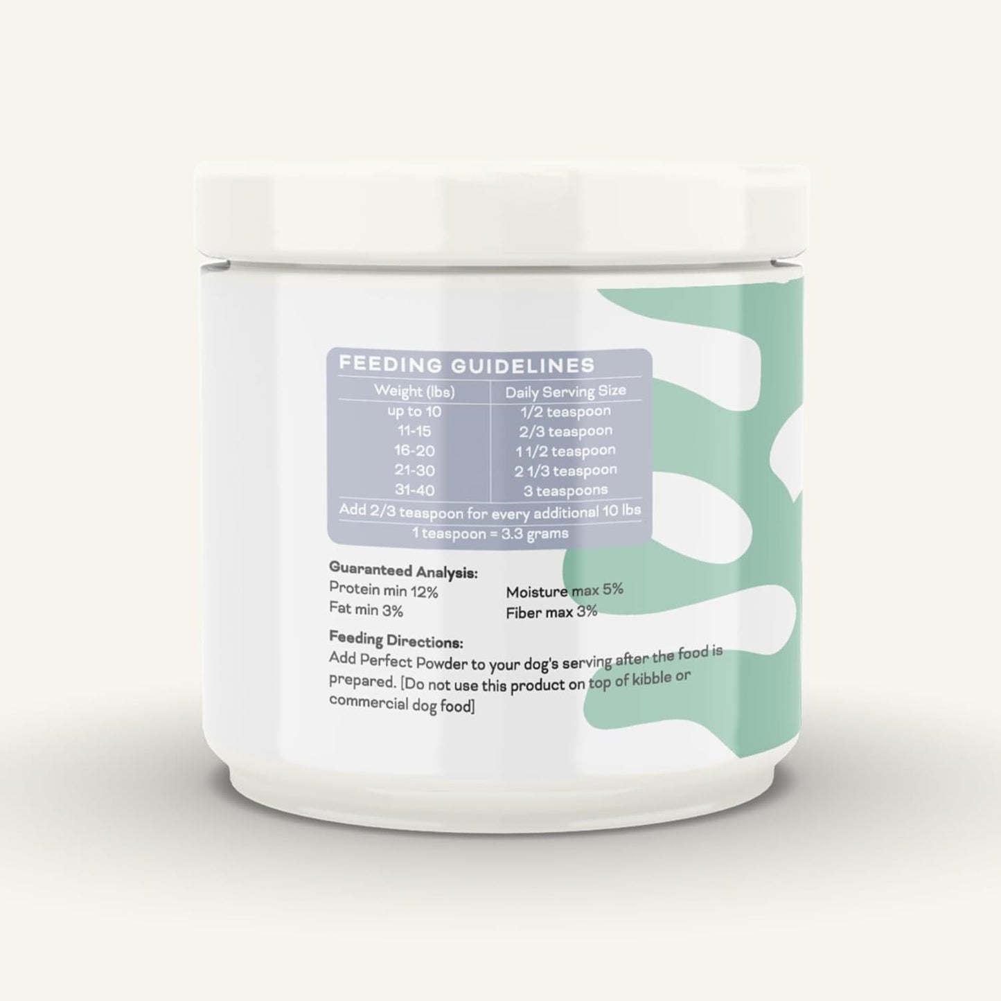 Perfect Powder – Multivitamin for Homemade Dog Food – Vet-Formulated, Whole Food Ingredients – Vegan, Non-GMO – Vitamins, Minerals, Omega-3s – 11 oz