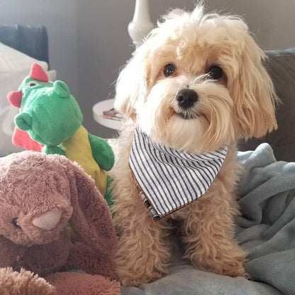 Christmas Dog Bandanas, 6PCS Plaid Holiday Dog Bandanas for Boy Girl, Washable Reversible Cotton Bibs Scarf, Adjustable Square Pet Kerchief Birthday Christmas Gift for Small to Large Dogs Puppy Cats