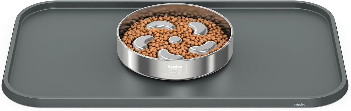 Slow Feeder Bowl + Food Mat Set