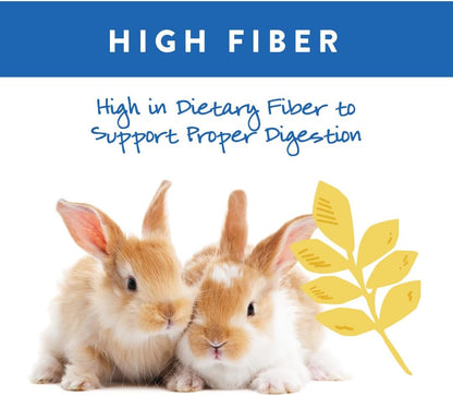 Small World Rabbit Food, Complete Feed, Pelleted Food for Rabbits, Fortified with Essential Vitamins & Minerals for Daily Health, High-Fiber Diet for Digestive Support, Resealable Bag, 10 lb