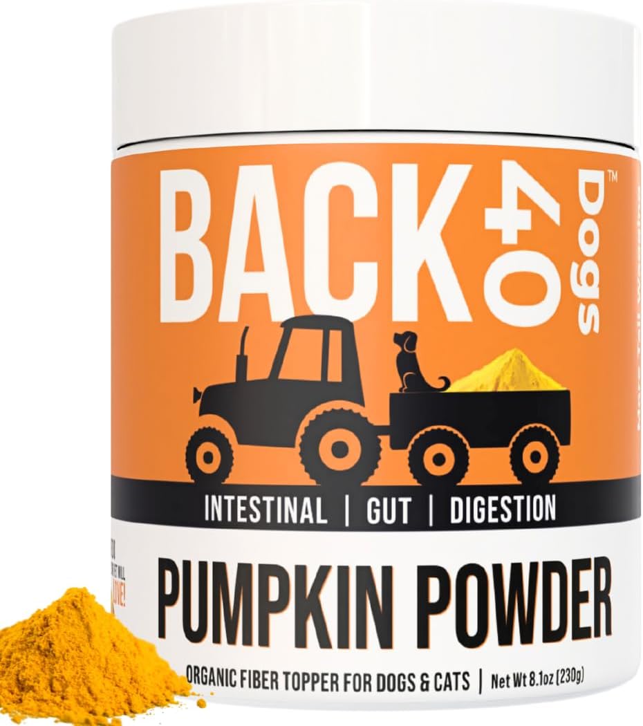 Back40Dog Ultimate Wellness Bundle – Wild Alaskan Fish Oil 16 fl oz, Organic Pumpkin Powder 8.1 oz, Grass-Fed Beef Bone Broth 6.4 oz & Organic Kelp 16 oz – Skin, Joint, Thyroid & Digestive Support