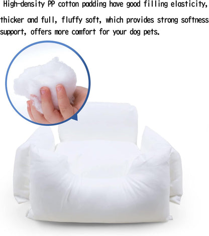 Dog Car Seat, Puppy Dog Booster Seats Fully Detachable and Washable,Bed for Car with Storage Pockets and Clip-On Safety Leash