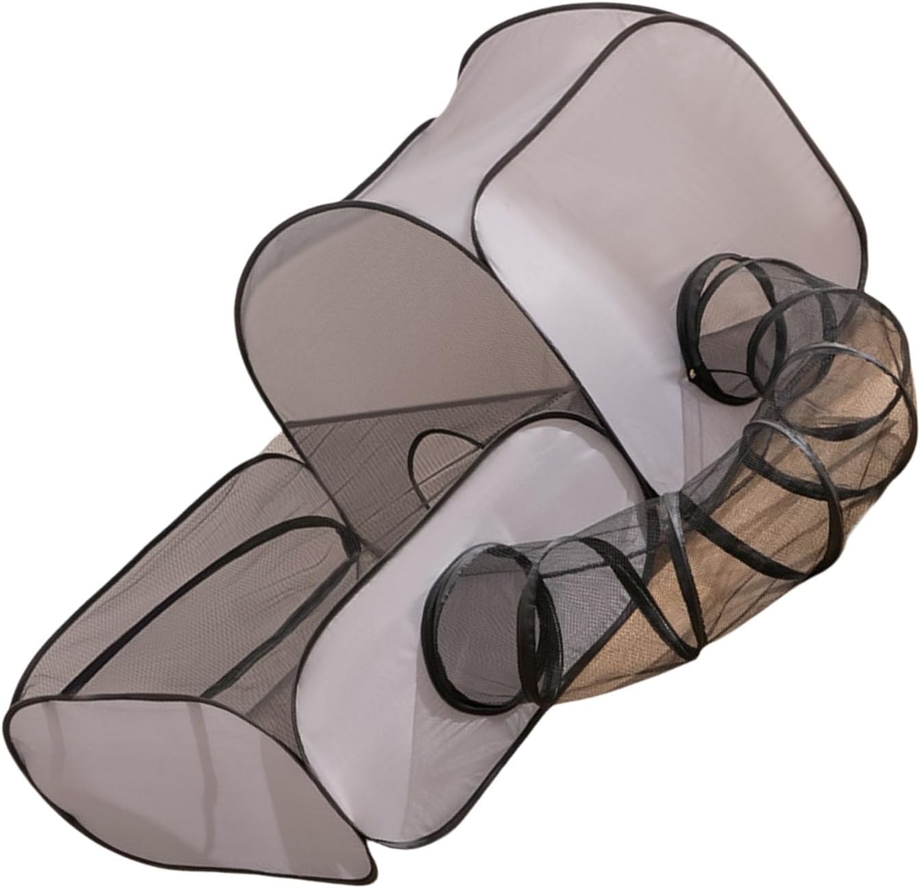 Convertible Cats Playpen Expandable Tunnel Safe Lounging Playpen for Indoor Outdoor Activity Game Tent for Camping Cats Tunnel House