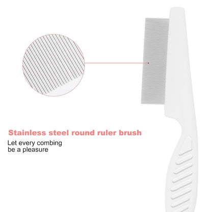 Guinea Pig Brush Kit Hamster Cleaning Grooming Comb with Nail Clipper Trimmer, Nail Files - Professional Small Animal Grooming Tool for Rabbit, Bunny, Puppy, Kitten, Ferret