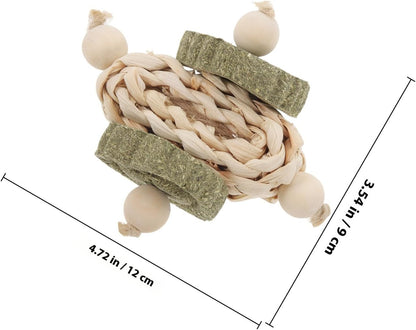 ERINGOGO Hamster and Guinea Pig Wooden Chew Healthy Teeth Grinding Biting Playthings for Small Animals Indoor Pet Supplies