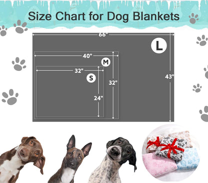 Stuffed® Premium Soft Dog Blanket Washable, 40"x32" Cat Blanket for Indoor Cats Large Medium Small Dog Puppy Essentials (Grey)