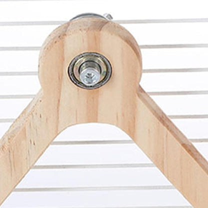 Bird Perch Toy,Wooden Hangable Swing - Bird Toys - for Pets Hummingbirds Backyard Play Enrichment Exercise Climbing Foraging