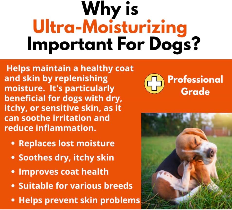 Well-Being Ultra-Moisturizing Beef Tallow and Manuka Honey Shampoo and Conditioner for Dogs and Cats Subtle Skin, Lustrous Coat Stops Itching, Rich in Fatty Acids, Nutrients 16 Ounces