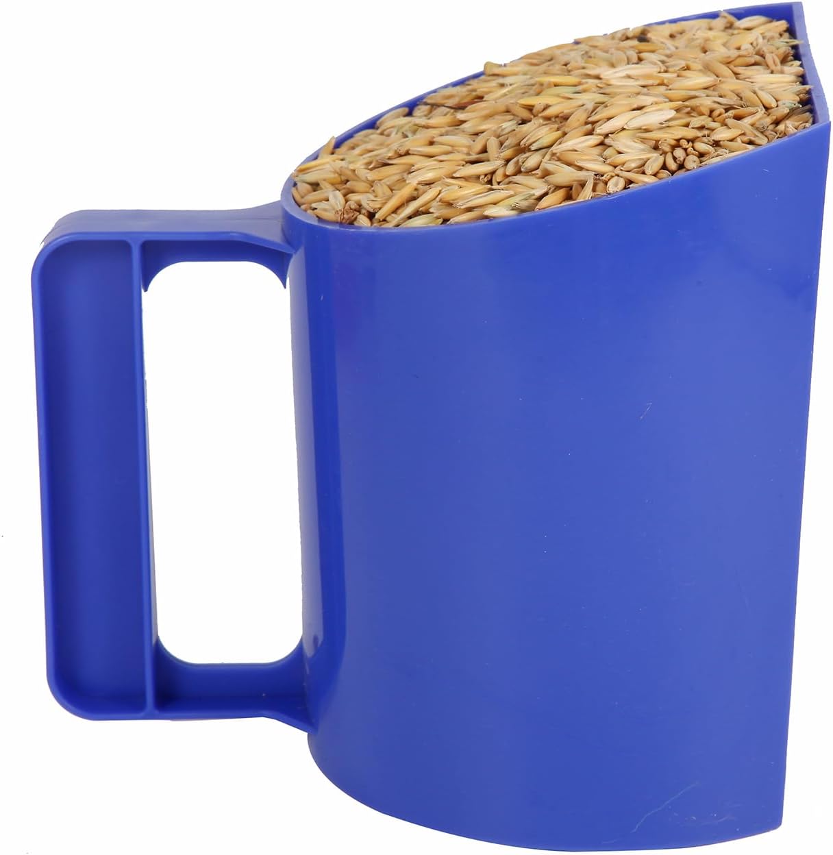 Feed Scoop - Grain Scoop for Horse,Heavy Duty Plastic Large Food Scoop for Large Dogs Livestock 1.8 Quart/7.2Cups (Blue)