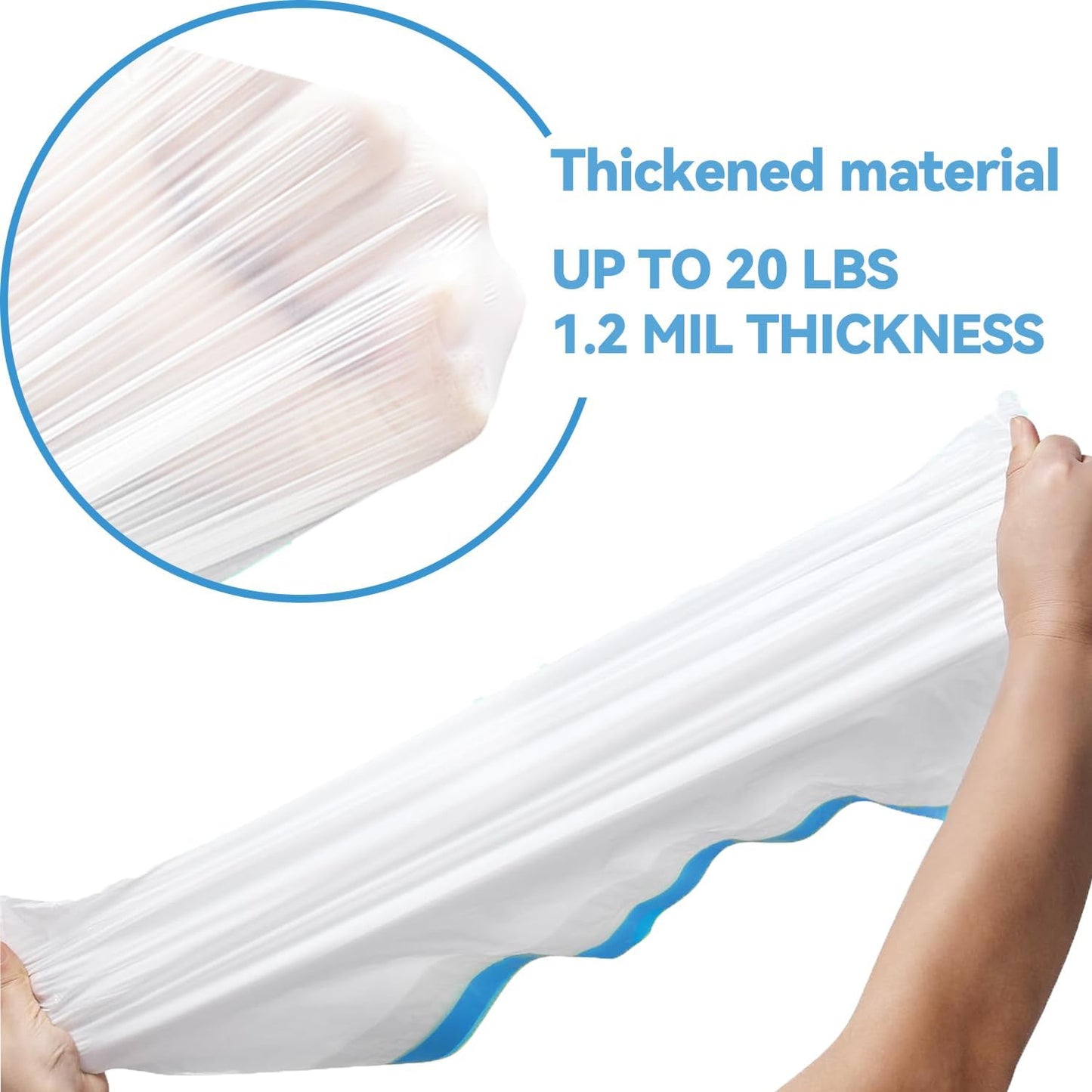 120 Count Litter Bags Compatible with Neakas M1 and Autoscooper 11 Open-Top Self-Cleaning Cat Litter Box, 6 Rolls Cat Litter Waste Receptacles Bags (120 Count)