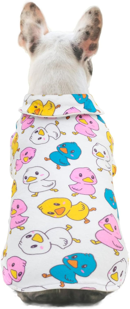 CuteBone Two-Leg Velvet Pet Pajamas Girl Dog Clothes - Soft, Cozy, and Stretchy Boy Pjs for Small, Medium Dogs and Cats Winter Sleepwear Apparel LTP21XL