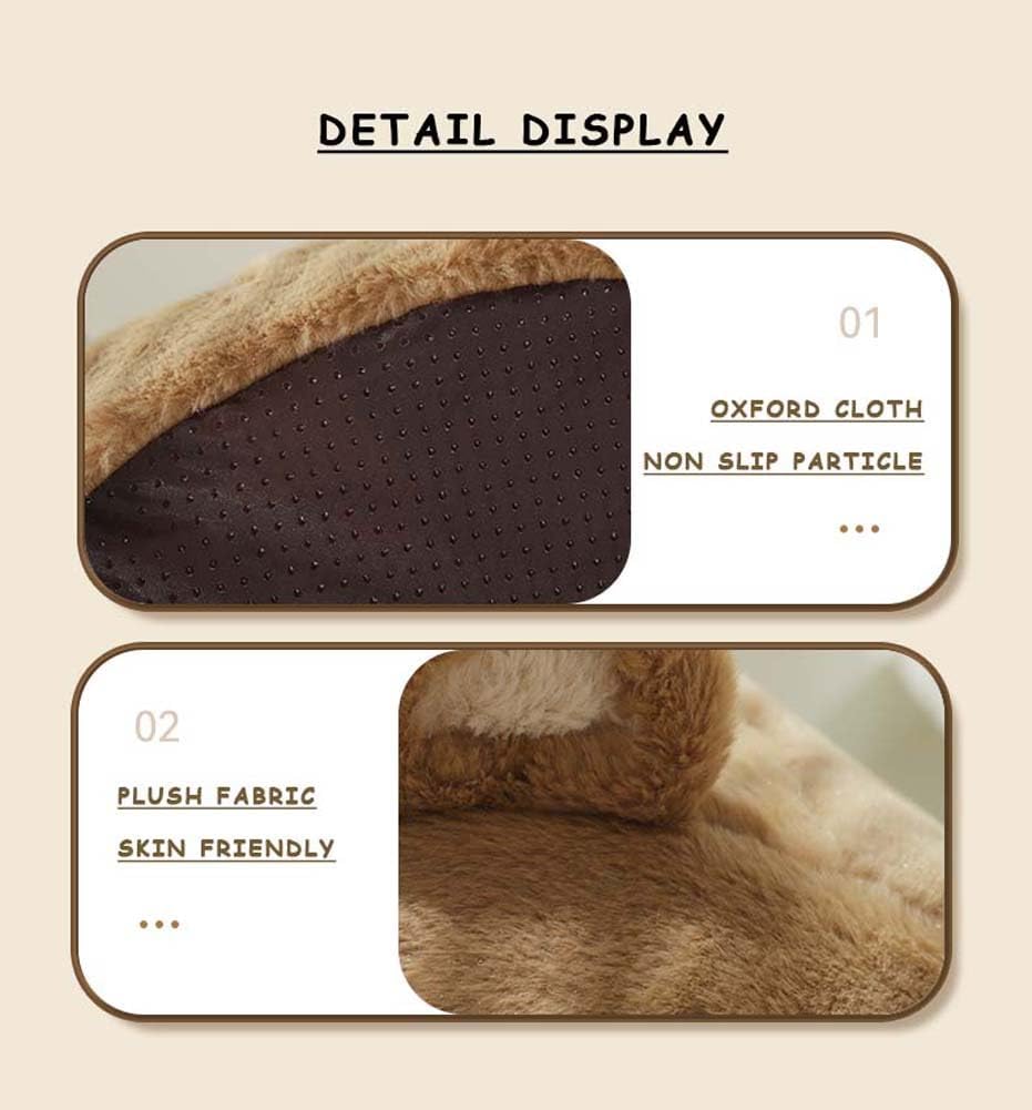 Cat Beds for Indoor Cats - Cute Cat Bed Cat Cave Bed ，Soft Calming Pet Bed with Removable Washable Cushioned Pillow，Cat Hideaway for Kitten&Puppy,Small Dog (Bear，S)