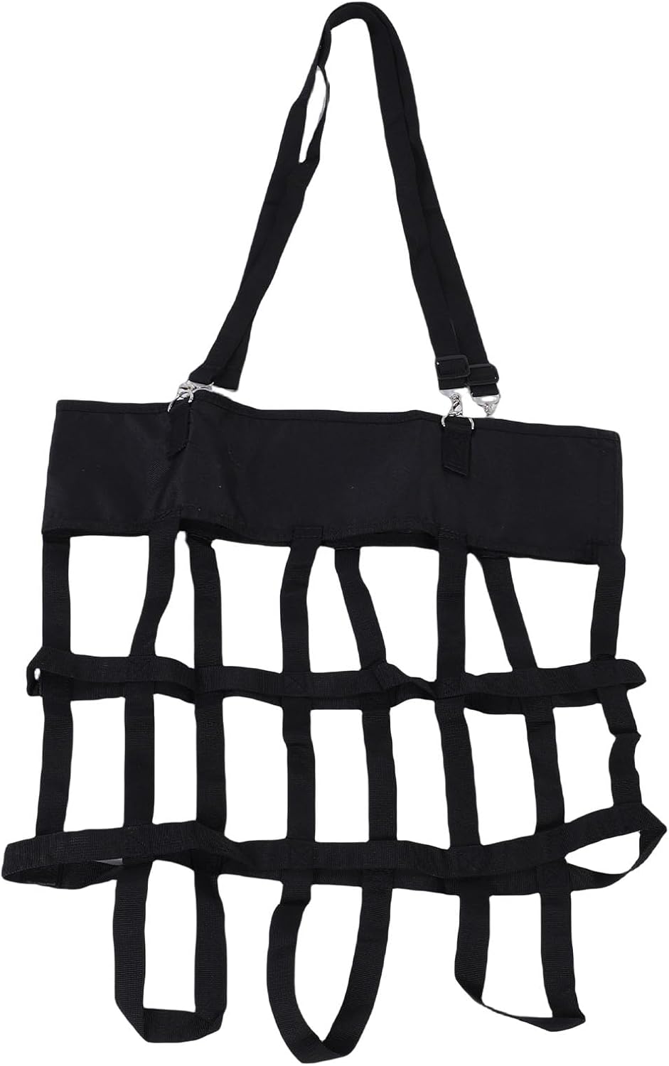 Pssopp Horse Stall Box Fan Holder, Stall & Muck Supplies Strength Safe Hanging Fan Bag for Horse Stable Riding Arenas Ranch Box Holder, Adjustable High Hanging Web