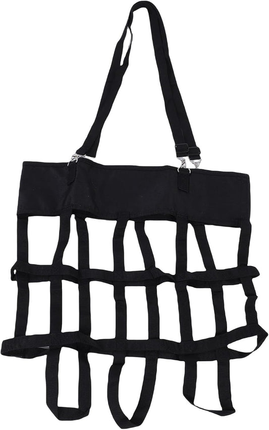 Pssopp Horse Stall Box Fan Holder, Stall & Muck Supplies Strength Safe Hanging Fan Bag for Horse Stable Riding Arenas Ranch Box Holder, Adjustable High Hanging Web