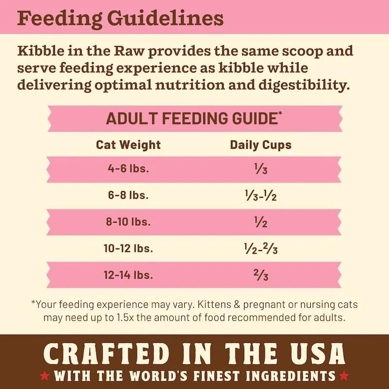 Primal Kibble in The Raw, Freeze Dried Cat Food, Beef, Scoop & Serve, Made with Raw Protein, Whole Ingredient Nutrition, Crafted in The USA, Dry Cat Food, 24 Ounce (1.5 lb) Bag