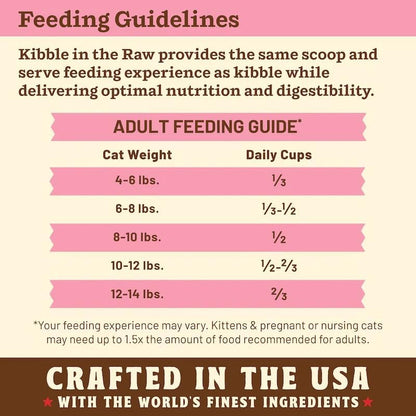 Primal Kibble in The Raw, Freeze Dried Cat Food, Beef, Scoop & Serve, Made with Raw Protein, Whole Ingredient Nutrition, Crafted in The USA, Dry Cat Food, 24 Ounce (1.5 lb) Bag