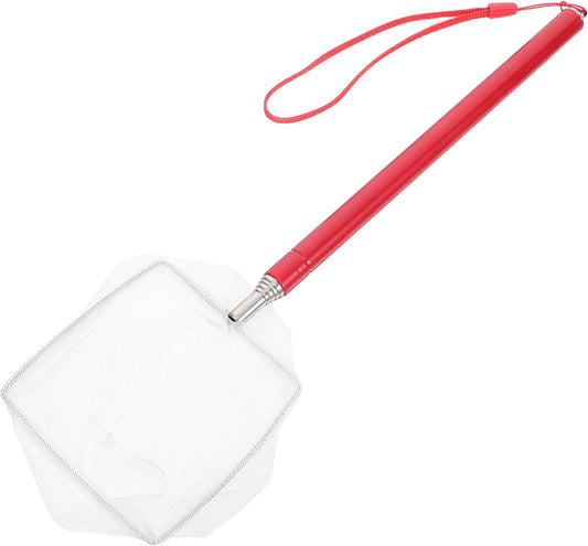 Telescopic Shrimp Net and Aquarium Fish Net Extendable Handle Lightweight Fine Mesh for Betta and Goldfish Tank Maintenance