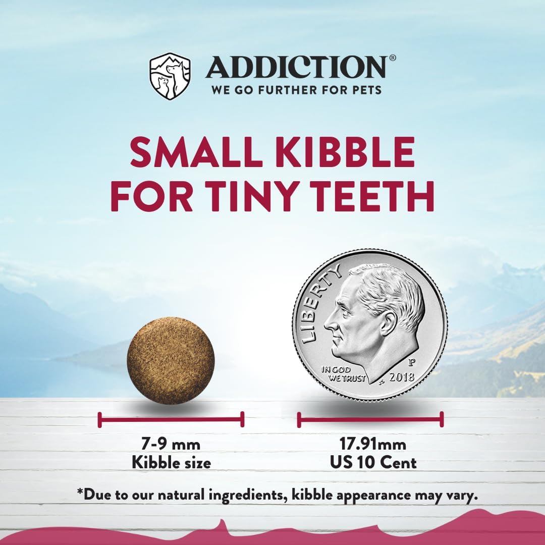 Addiction Viva La Venison Grain-Free Dry Dog Food for Small Breeds All Life Stages, Venison Dog Food, Gluten-Free Kibbles for Small Dogs – Made in New Zealand –3.3lb