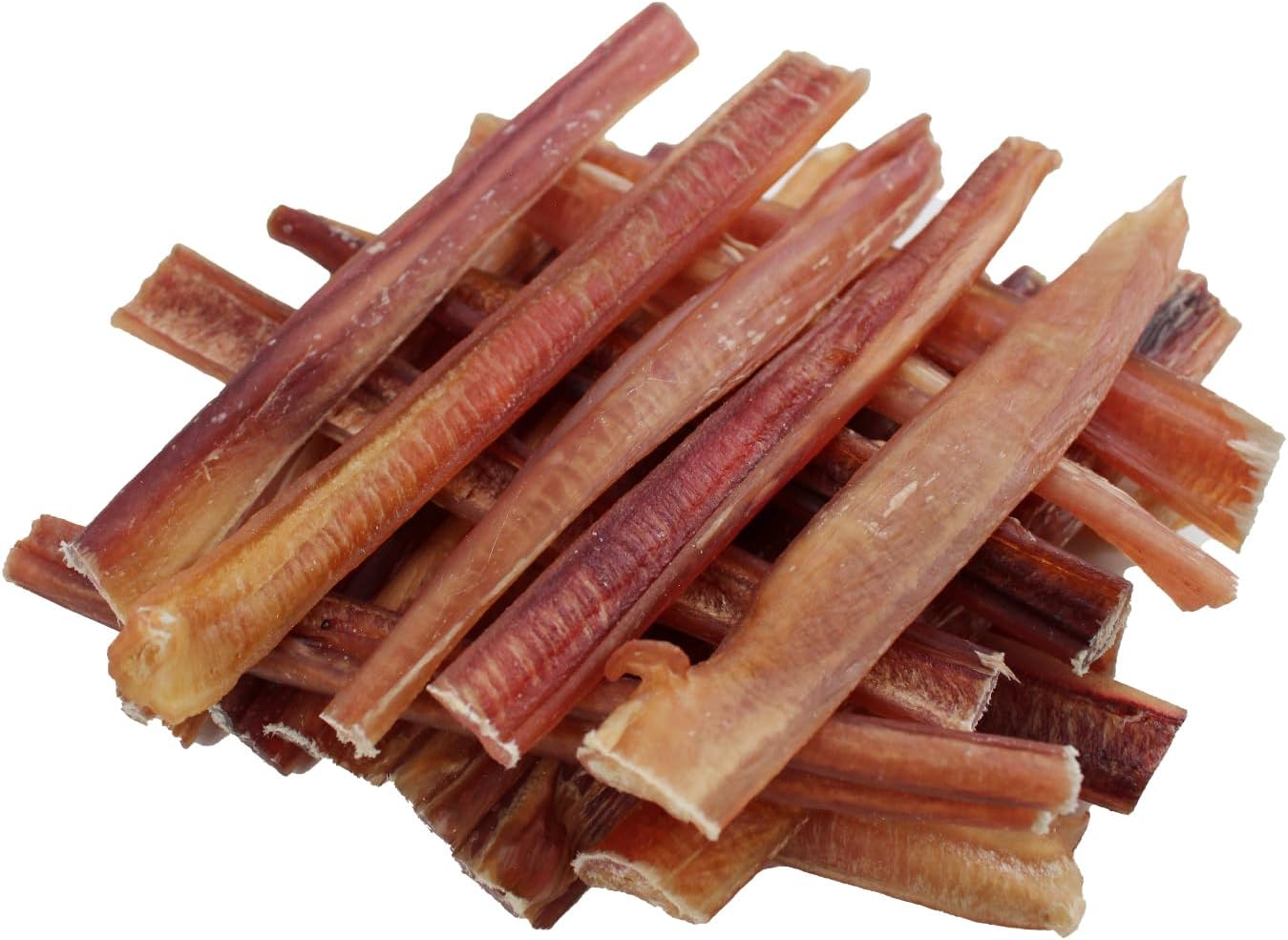Best Pet Supplies GigaBite Single Ingredient All Natural Free Range Bully Treats and Chews - Bully Sticks/Bladder Sticks/Beef Esophagus Bully Sticks (Half-Cut 6"), Pack of 20