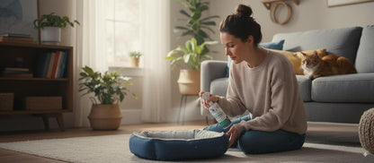 VetiZyme Flea & Tick Relief Spray – Natural Enzyme Pest Control for Dogs, Cats & Small Animals – Non Toxic, Chemical Free Flea Treatment – Safe for Pets, Bedding, Kennels & Home – Biodegradable