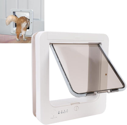 Yoidesu Smart Electronic Pet Door, Automatic Pet Door, Battery Powered Electronic Sensor Pet Door, Easy Installation & Space - Saving Design, Pet Operated, Quiet Operation